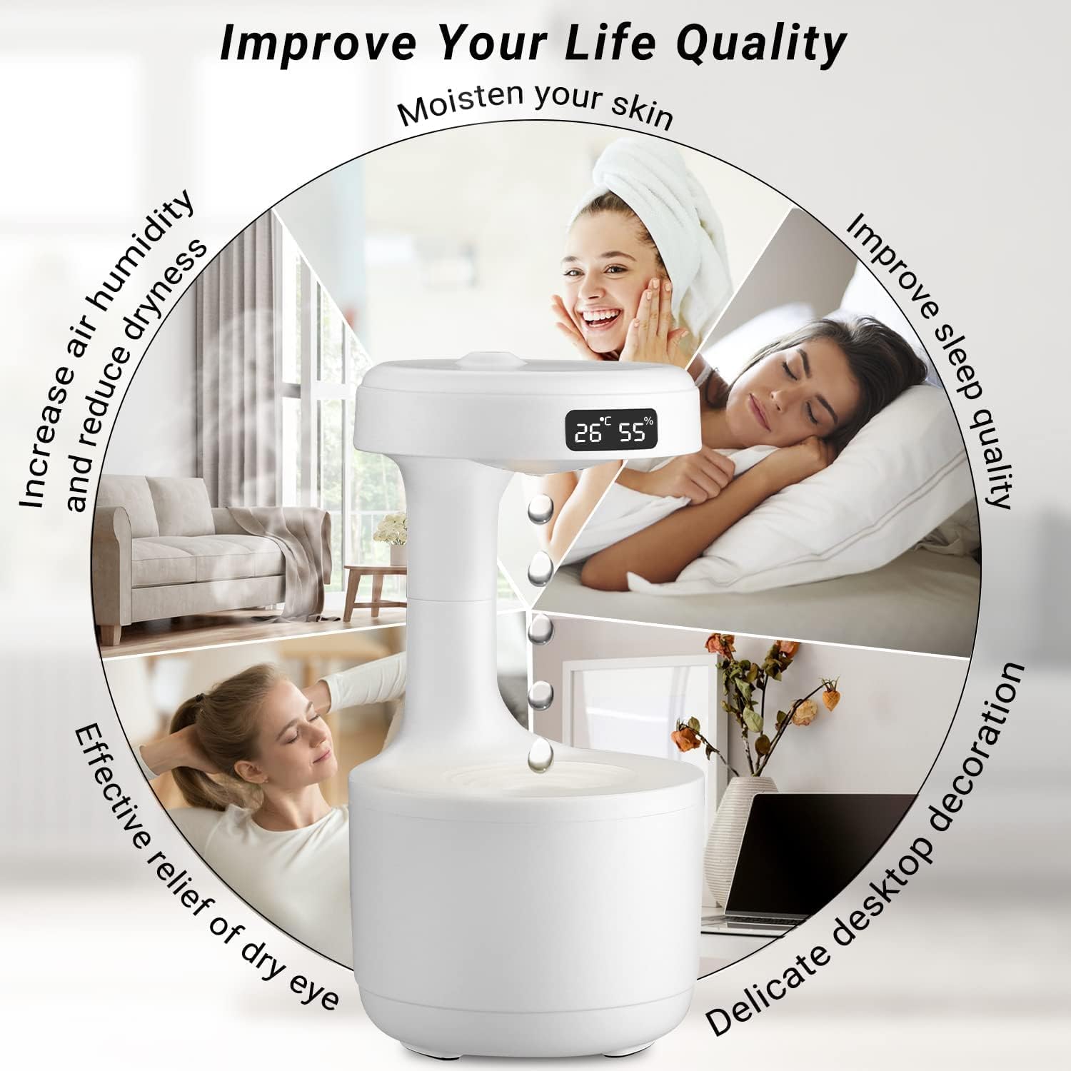 The Floating water machine, or anti-gravity humidifier