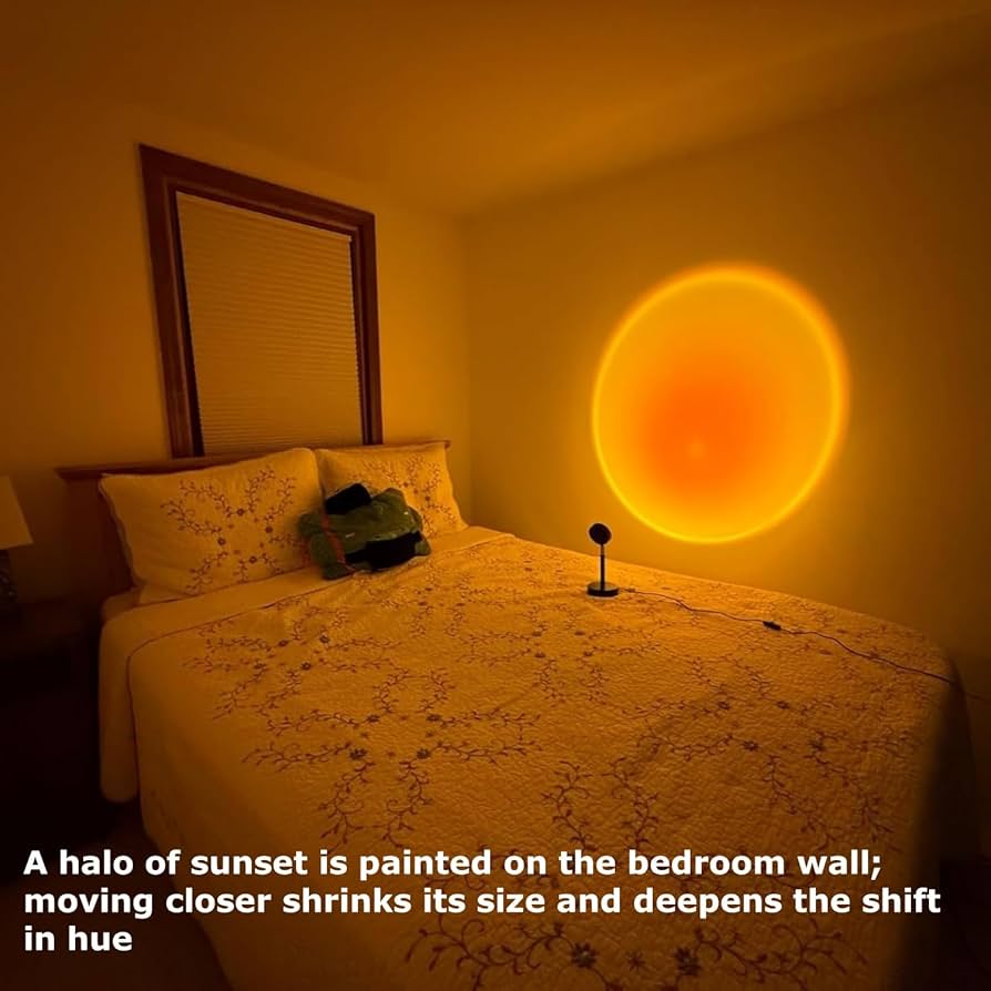 Sunset Glow Projection Lamp – Aesthetic LED Mood Light